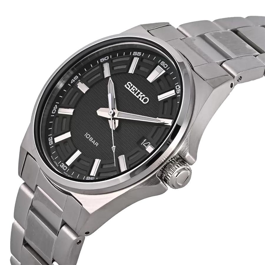 Đồng Hồ Nam Seiko Regular SUR503P1 Màu Bạc Phối Xanh