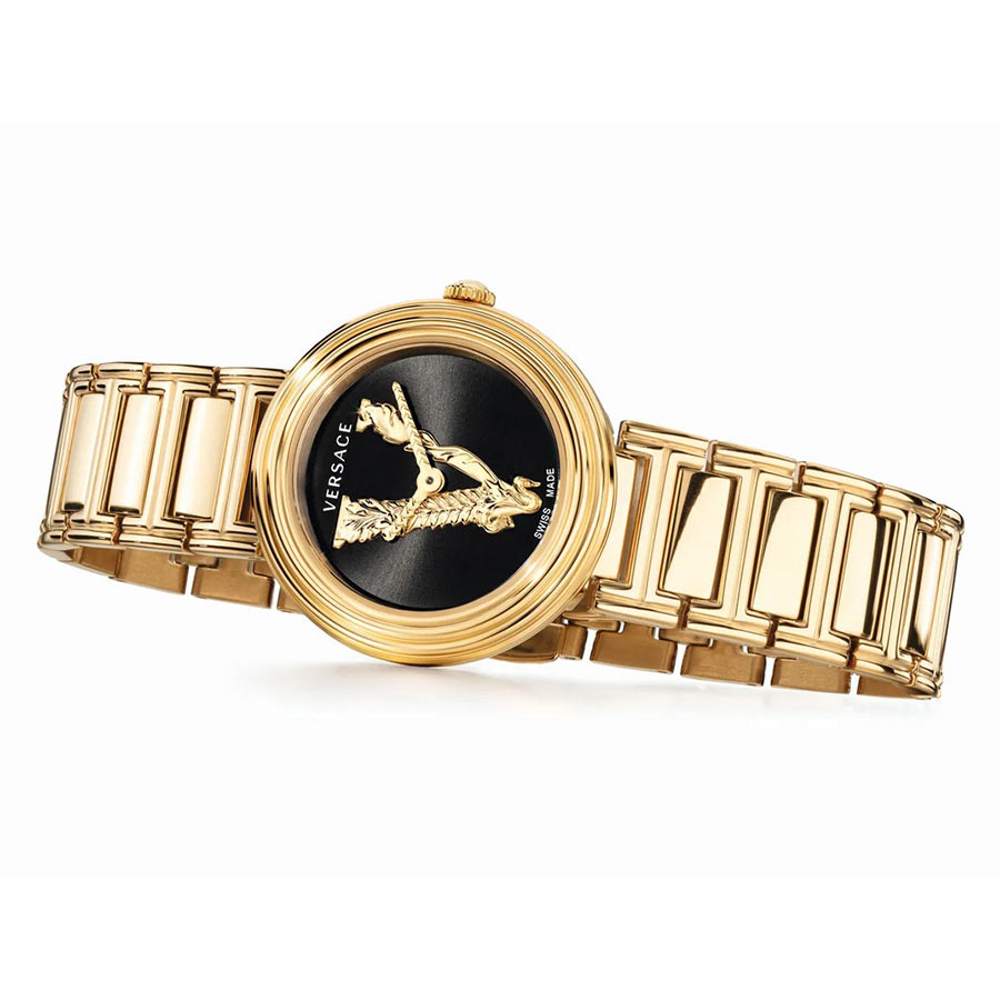Đồng Hồ Nữ Versace VET300921 Virtus 30mm Watch Màu Vàng Đen