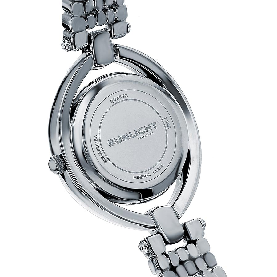 Đồng Hồ Sunlight Oval 26mm 337415 Màu Trắng Bạc