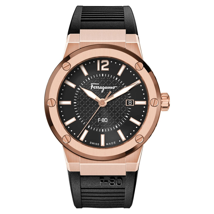 Đồng Hồ Nam Salvatore Ferragamo F-80 Watch 44mm SFHY01722 Màu Vàng Đen