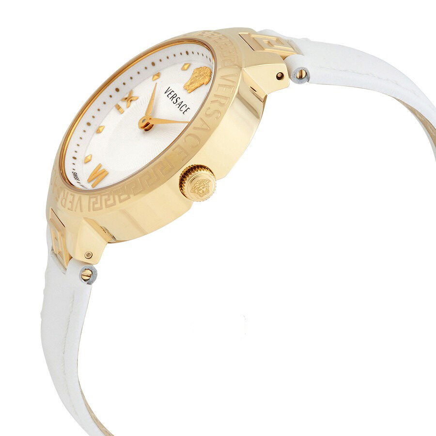 Đồng Hồ Nữ Versace Greca Lady Quartz White Dial Ladies Watch VE2K00421 Màu Trắng
