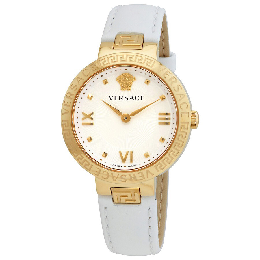 Đồng Hồ Nữ Versace Greca Lady Quartz White Dial Ladies Watch VE2K00421 Màu Trắng