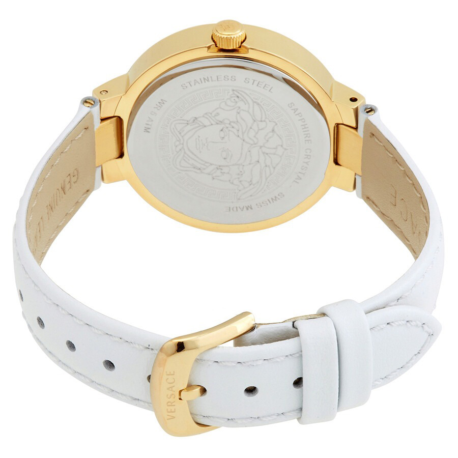 Đồng Hồ Nữ Versace Greca Lady Quartz White Dial Ladies Watch VE2K00421 Màu Trắng