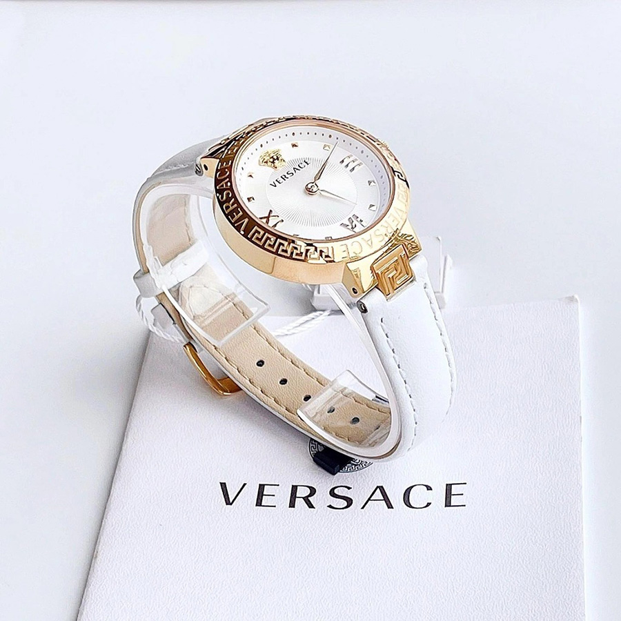 Đồng Hồ Nữ Versace Greca Lady Quartz White Dial Ladies Watch VE2K00421 Màu Trắng