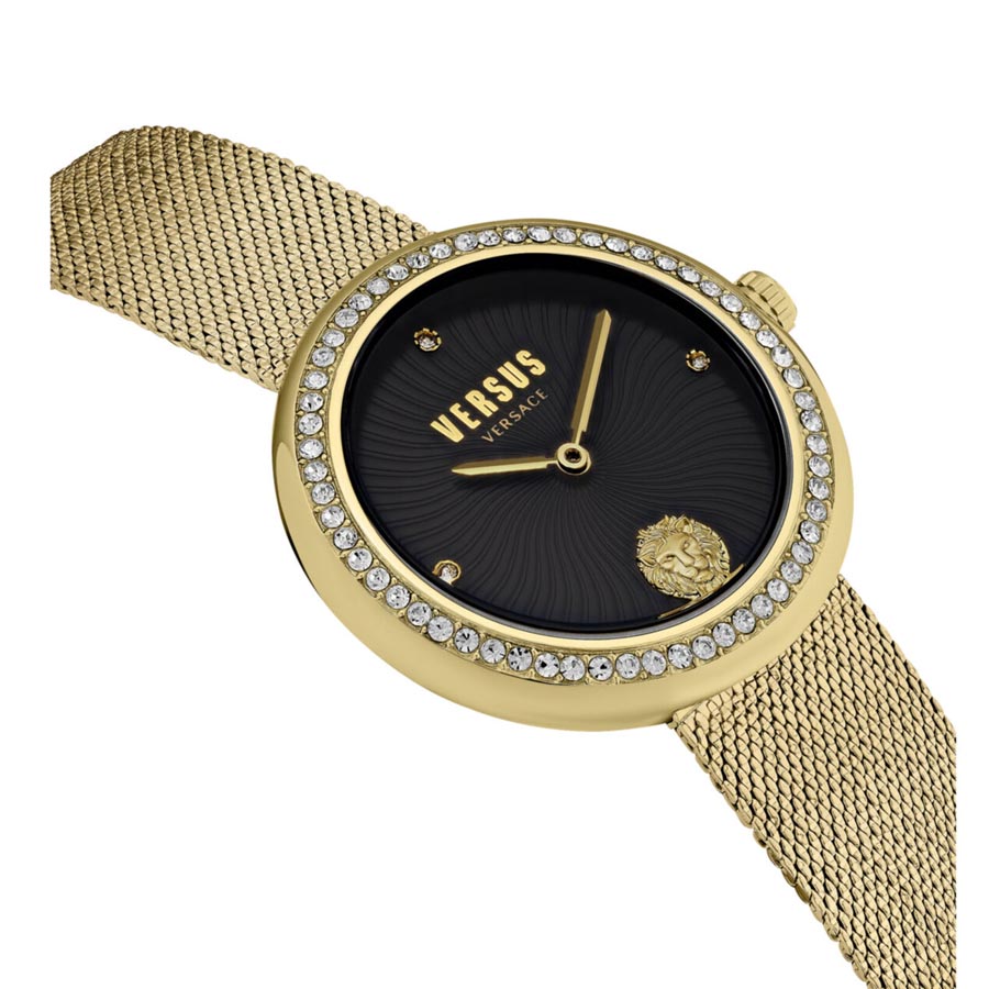 Đồng Hồ Nữ Versace Versus Womens IP Yellow Gold 35 mm Lea Bracelet Watch VSPEN2121 Màu Vàng Gold