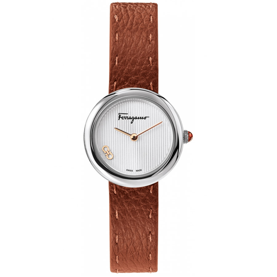 Đồng Hồ Nữ Salvatore Ferragamo Forever Leather Watch 28mm Màu Nâu