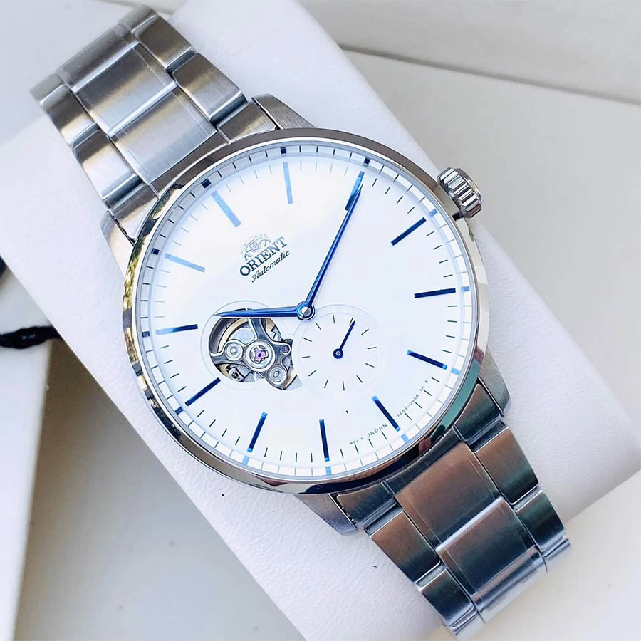 Đồng Hồ Nam Orient Maestro Open Heart Automatic RA-AR0102S10B Màu Bạc