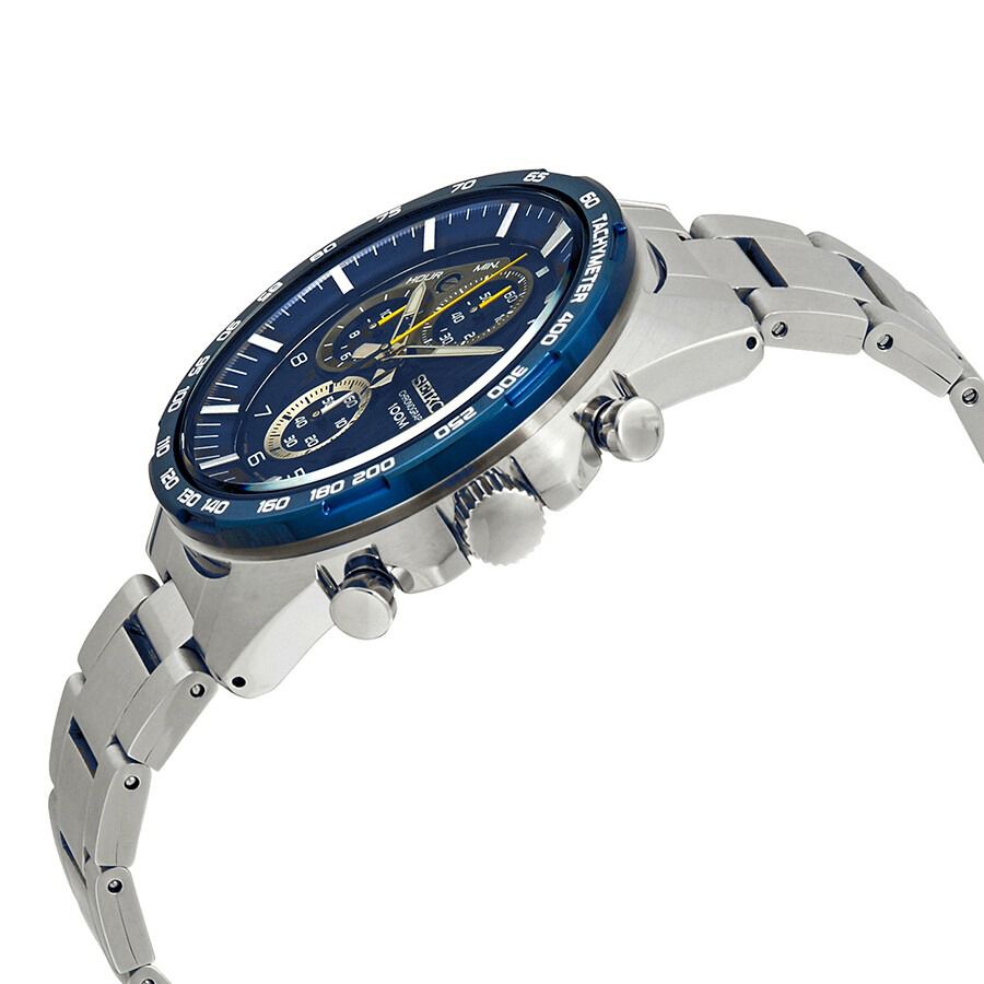 Đồng Hồ Nam Seiko Motorsport Chronograph Blue Dial Men's Watch P1 SSB321 Màu Xanh