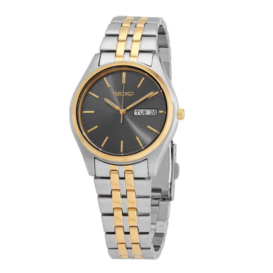 Đồng Hồ Nam Seiko Essentials Quartz Gray Dial Men's Watch SUR432 Màu Xám