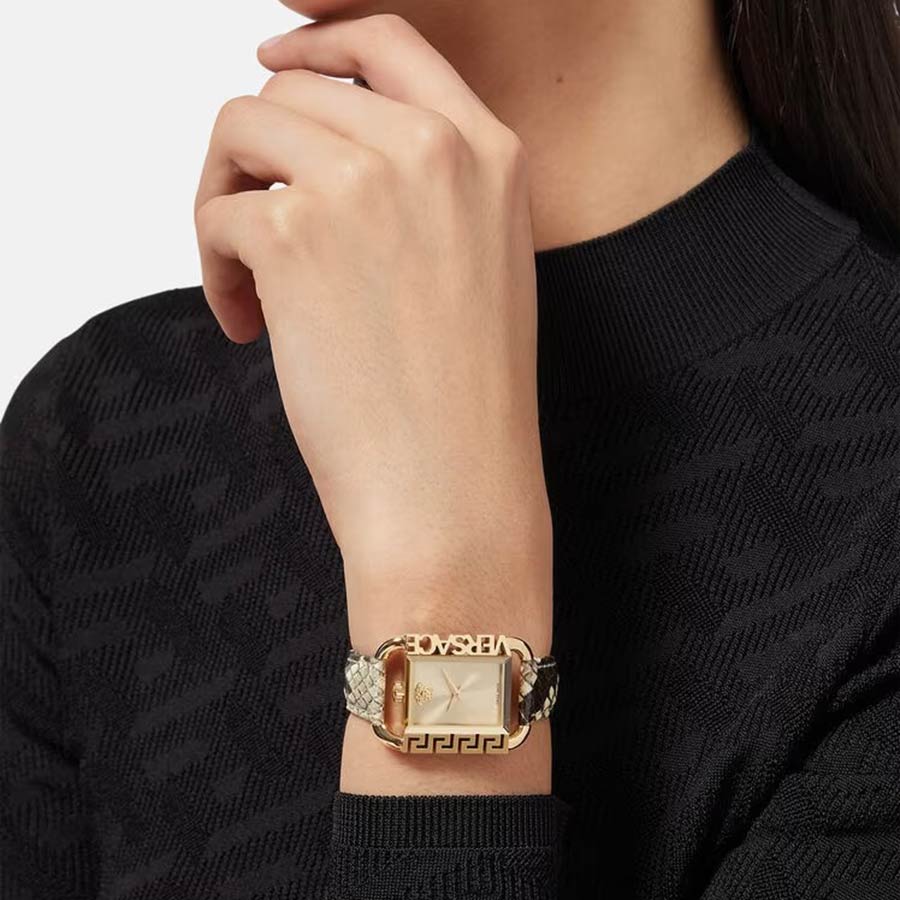 Đồng Hồ Nữ Versace Flair Watch VE3B0012 Màu Đen Mặt Vàng