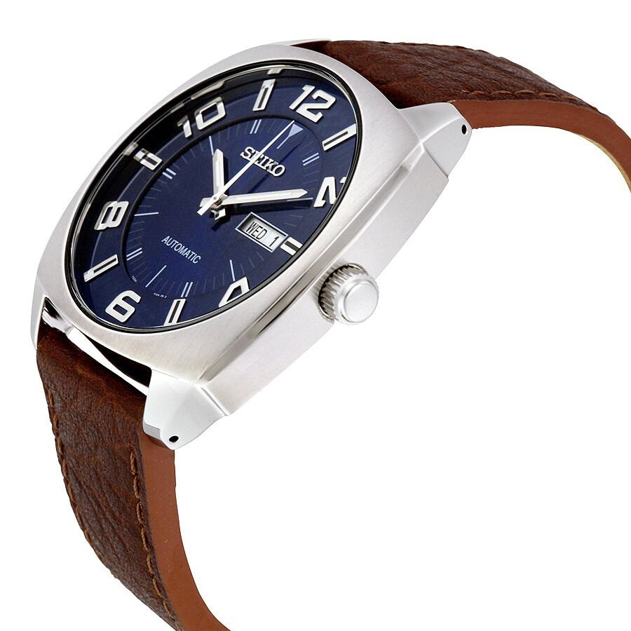 Đồng Hồ Nam Seiko Recraft Automatic Blue Dial Brown Leather Men's Watch SNKN37 Màu Xanh