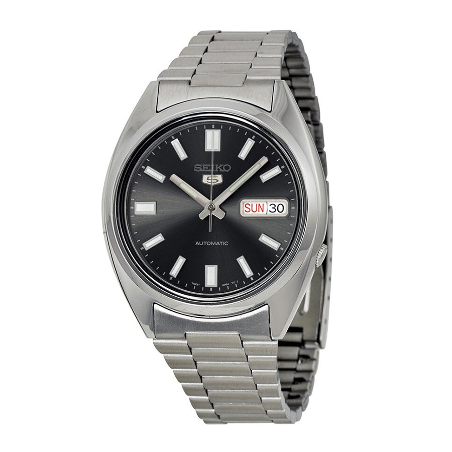 Đồng Hồ Nam Seiko 5 Automatic Black Dial Stainless Steel Men's Watch SNXS79K1 Màu Đen