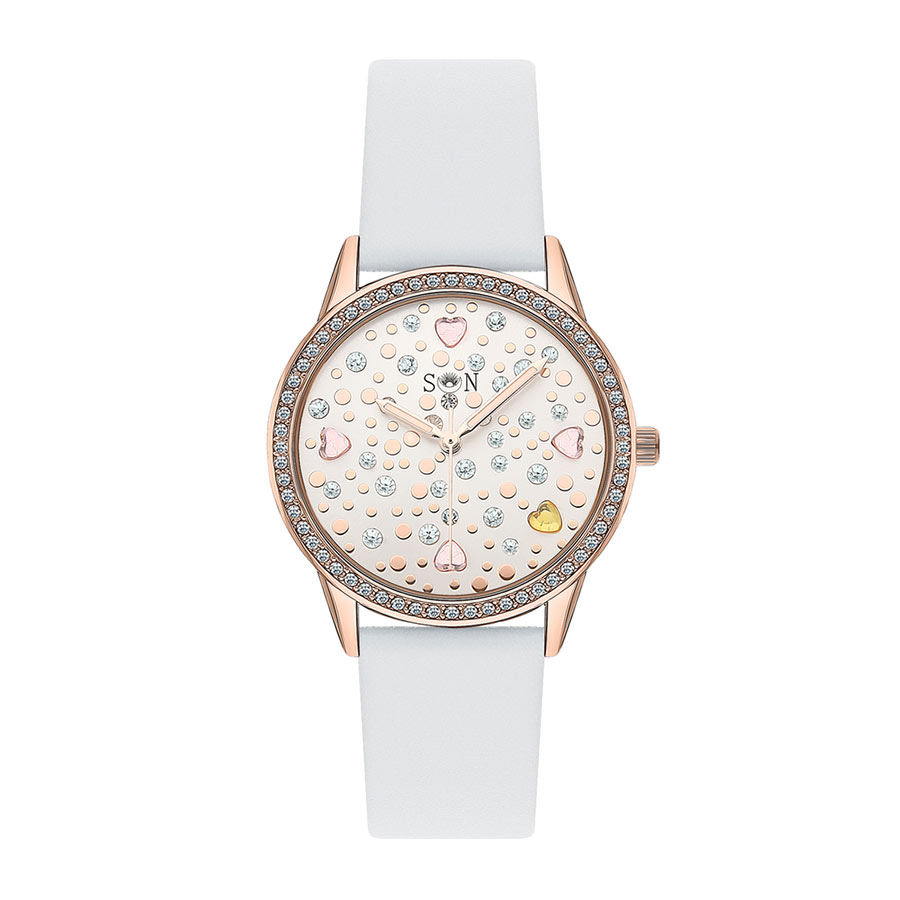 Đồng Hồ Nữ Sunlight  337931 For Women Màu Vàng Hồng - Trắng