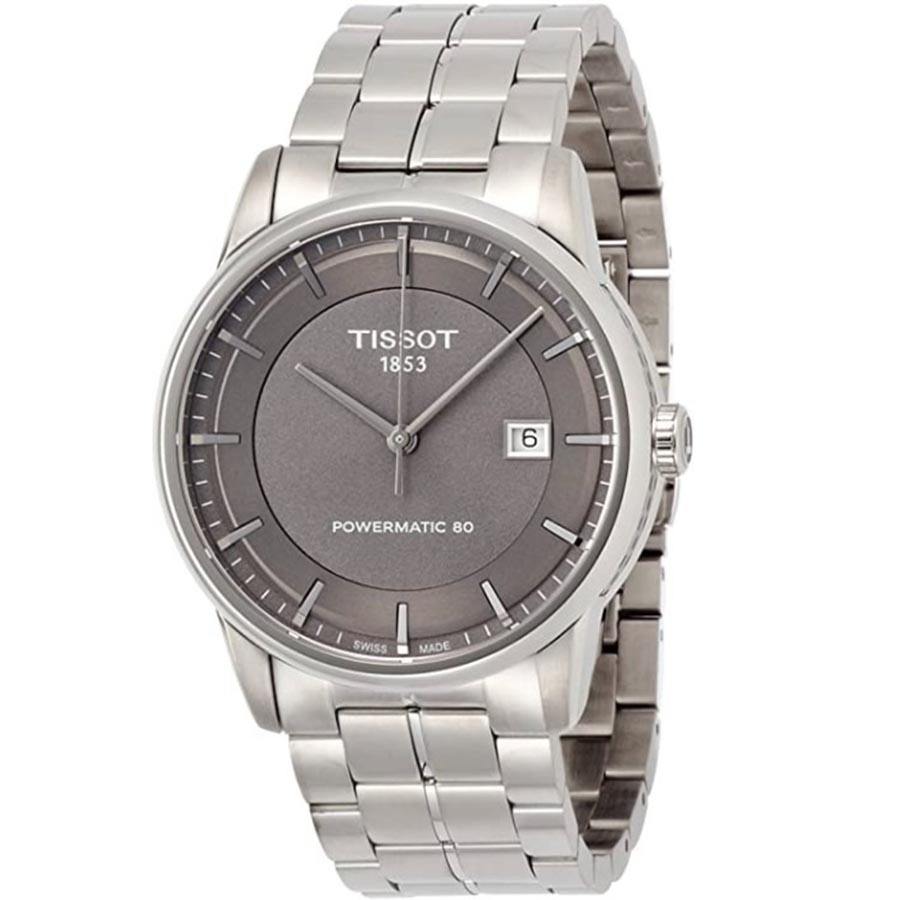 Đồng Hồ Đôi Tissot Luxury Powermatic 80 Gray T086.407.11.061.00 Và T086.207.11.301.00 Màu Bạc