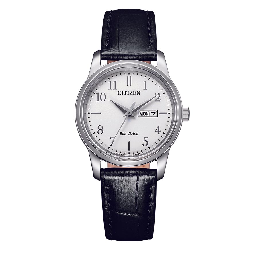 Đồng Hồ Đôi Citizen Classic Eco Drive Watch BM8550-14A Và EW3260-17A Màu Đen Bạc