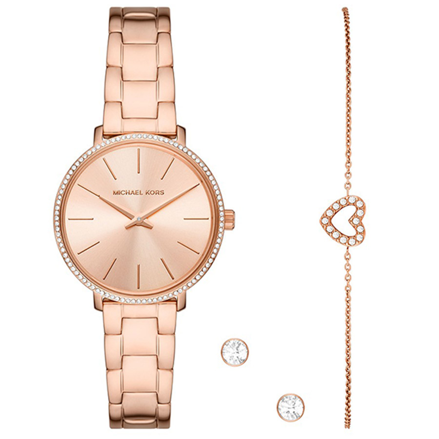 Đồng Hồ Nữ Michael Kors MK Pyper MK1040 Màu Vàng Hồng