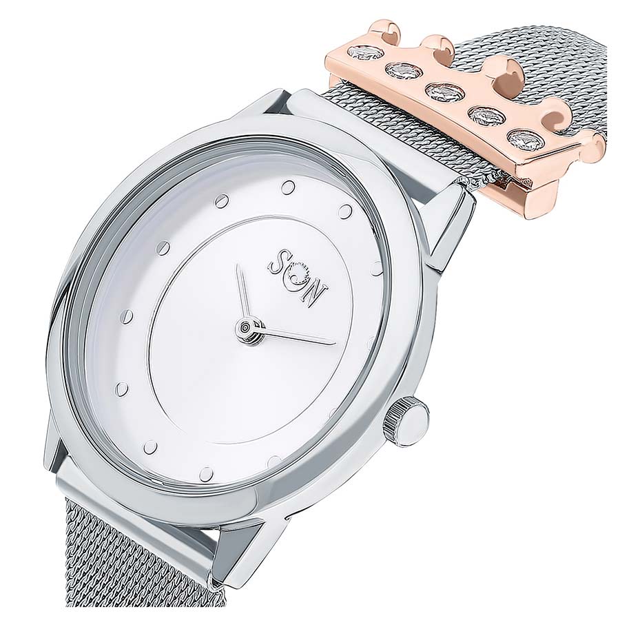 Đồng Hồ Nữ Sunlight Watches For Women 337859 Màu Trắng Bạc