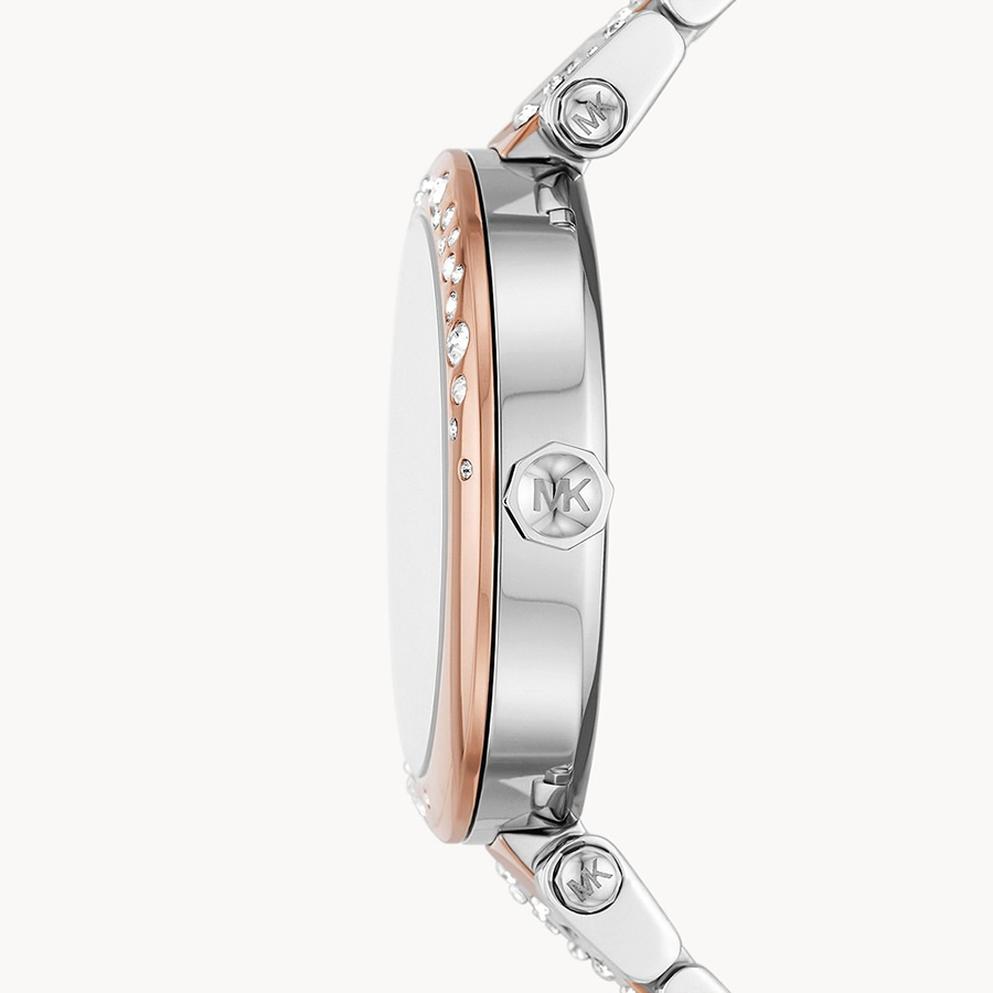 Đồng Hồ Nữ Michael Kors MK Outlet Parker MK7195 Màu Bạc Phối Vàng Hồng