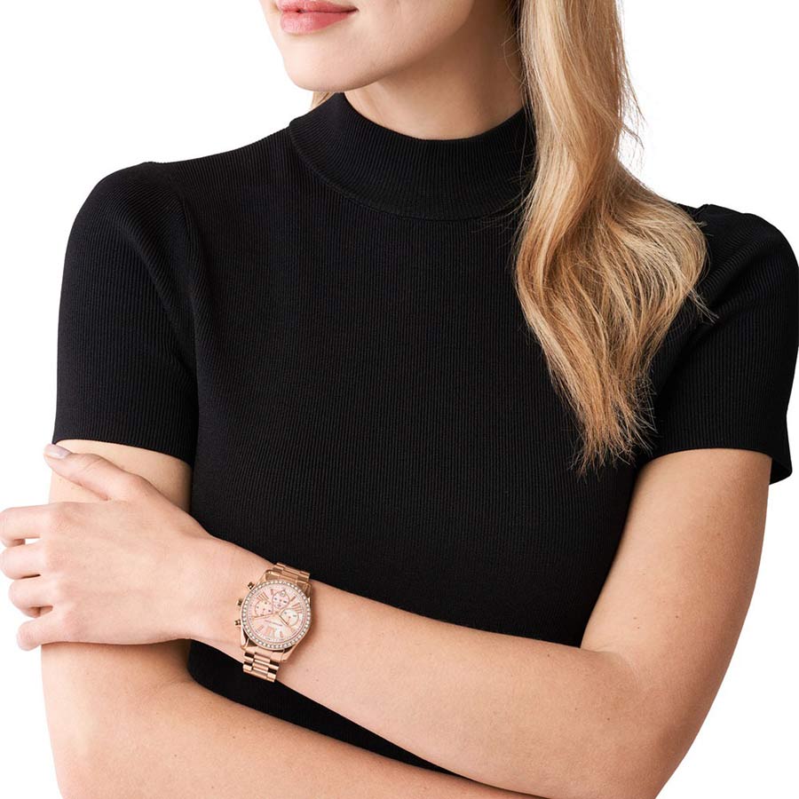 Đồng Hồ Nữ Michael Kors MK Lexington MK7242 Màu Vàng Hồng