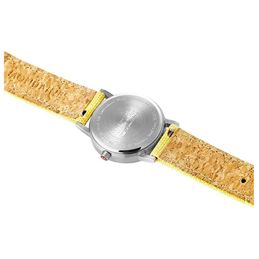 Đồng Hồ Nữ Mondaine Classic Quartz White Dial Ladies Watch A658.30323.17SBE Màu Vàng Trắng