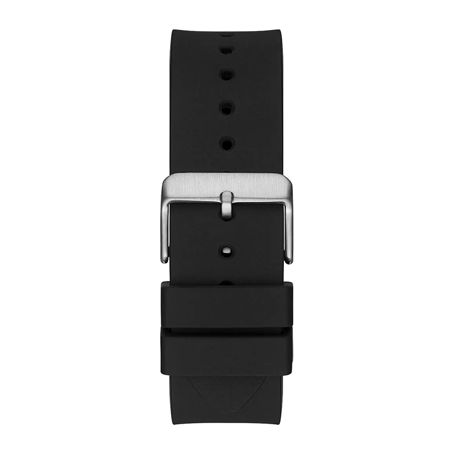 Đồng Hồ Nam Guess Black Case Black Silicone Watch GW0203G3 Màu Đen