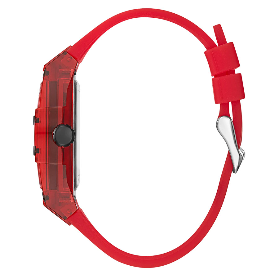 Đồng Hồ Nam Guess Red Case Red Silicone Watch GW0203G5 Màu Đỏ