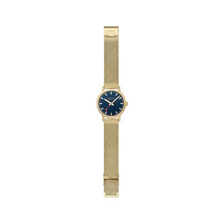 Đồng Hồ Nam Mondaine Classic Deep Ocean Blue Golden Stainless Steel Watch A660.30360.40SBM - 40mm Màu Vàng