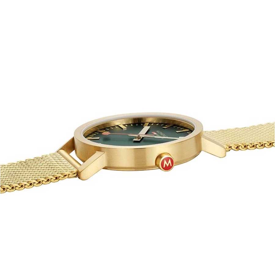 Đồng Hồ Nam Mondaine Classic Forest Green Golden Stainless Steel Watch A660.30360.60SBM - 40mm Màu Vàng Xanh