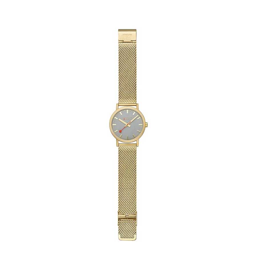 Đồng Hồ Nam Mondaine Classic Good Gray Golden Stainless Steel Watch A660.30360.80SBM - 40mm Màu Vàng