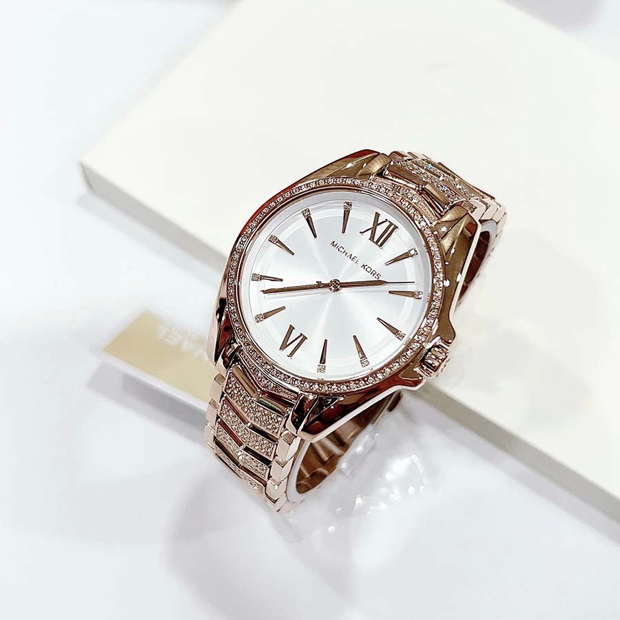 Đồng Hồ Nữ Michael Kors MK Whitney Stainless Steel Watch 38mm Mk6858 Màu Vàng Hồng