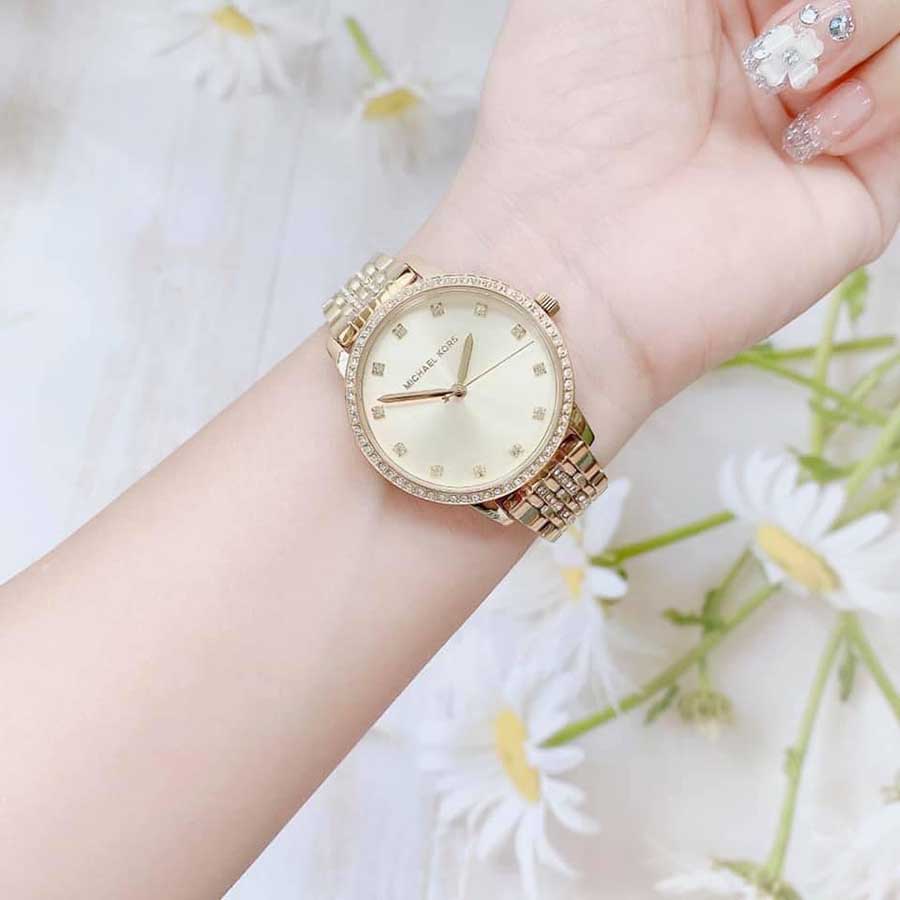 Đồng Hồ Nữ Michael Kors  MK4368 Melissa Watch 35mm Màu Vàng Gold