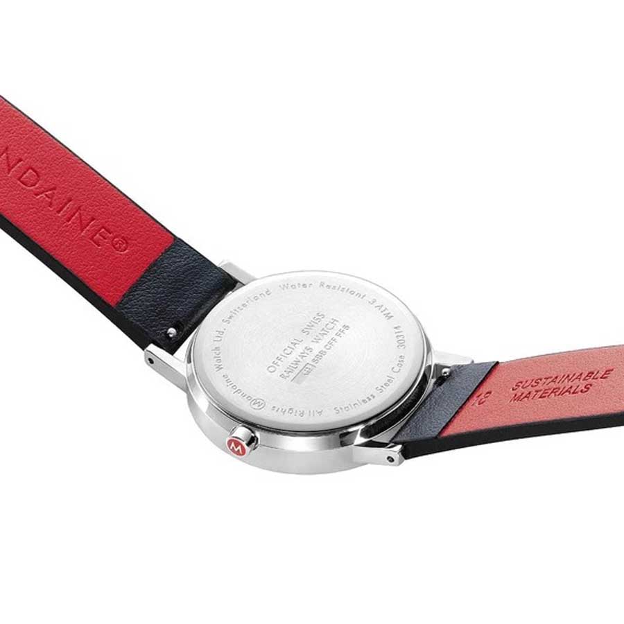 Đồng Hồ Nam Mondaine Classic Black Vegan Watch A667.30314.11SBBV - 36mm Màu Đen Bạc