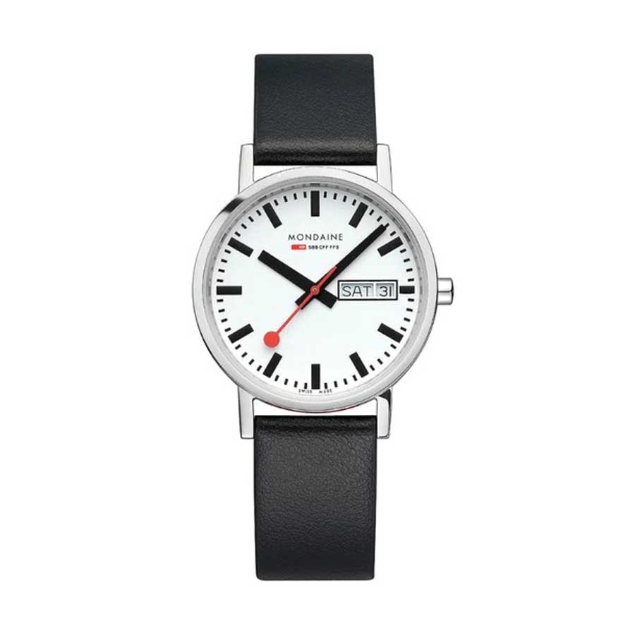 Đồng Hồ Nam Mondaine Classic Black Vegan Watch A667.30314.11SBBV - 36mm Màu Đen Bạc