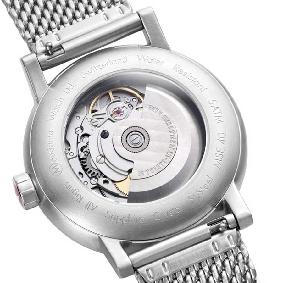 Đồng Hồ Nam Mondaine Evo2 Automatic Stainless Steel Watch MSE.40610.SM - 35mm Màu Xám Bạc