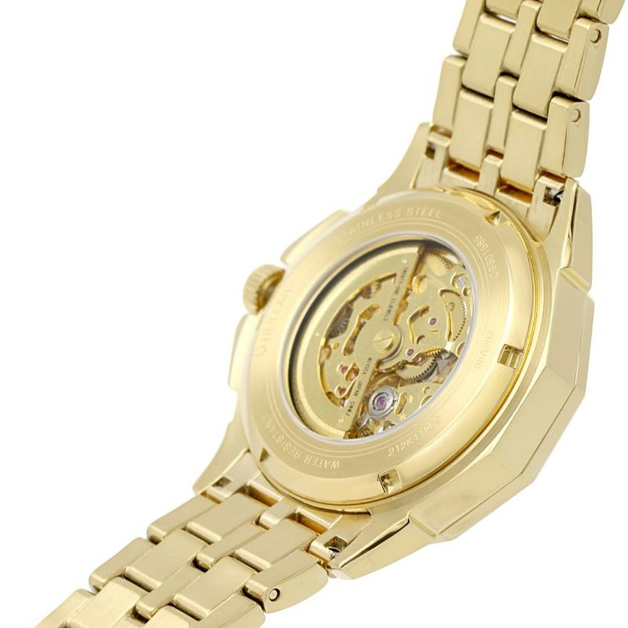 Đồng Hồ Nam Bulova Crystal Octava Automatic Automatic Watch 98A292 Màu Vàng Gold