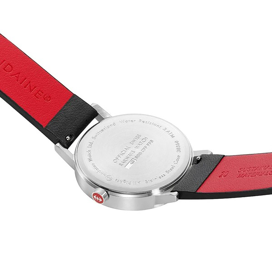 Đồng Hồ Nam Mondaine Classic Vegan Watch A660.30360.16OMV Màu Đen Bạc