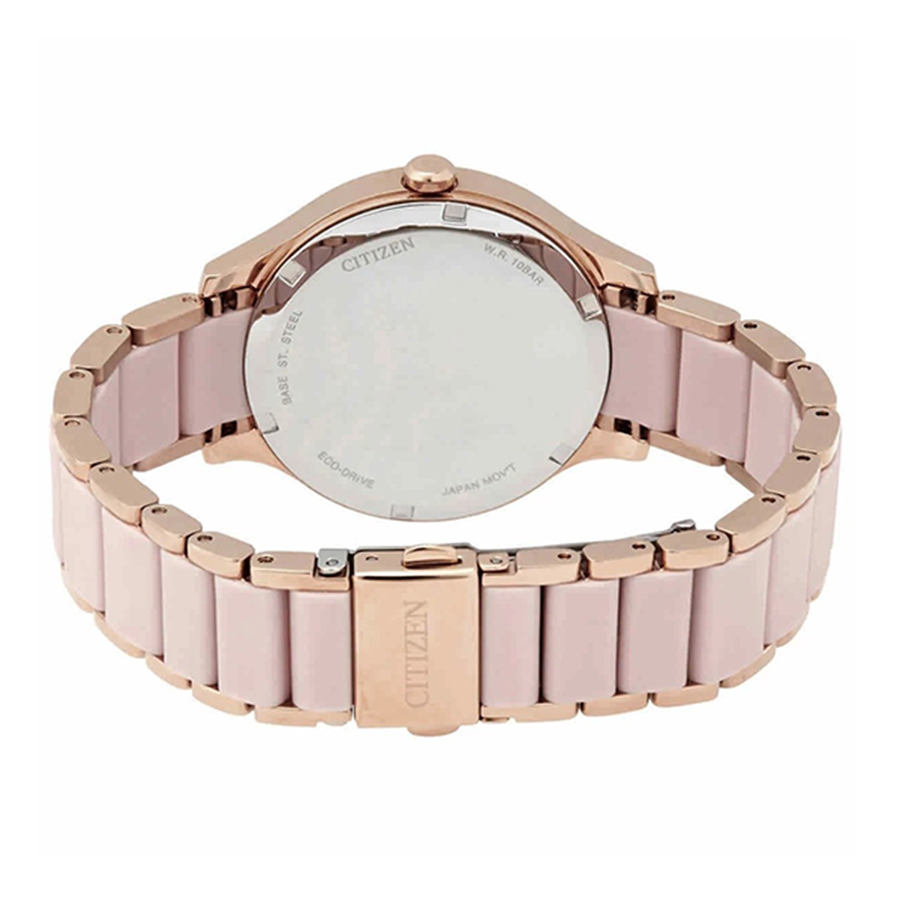 Đồng Hồ Nữ Citizen Eco-Drive FE7073-54A Màu Hồng Nhạt