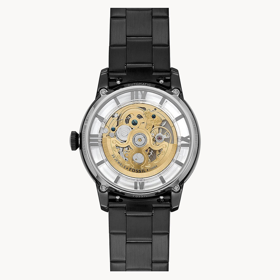 Đồng Hồ Nam Fossil 44mm Townsman ME3197 Dây Thép Không Gỉ Màu Đen