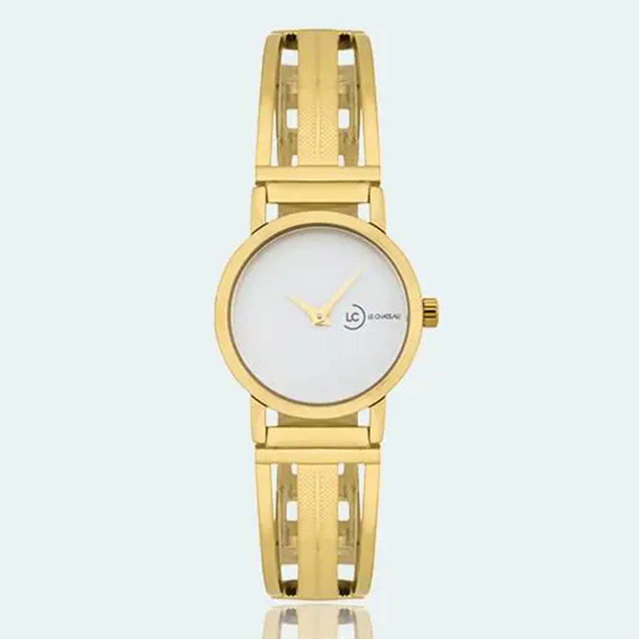 Đồng Hồ Nữ Le Chateau L52.230.04.7.1 Màu Vàng Gold