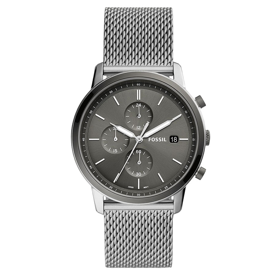 Đồng Hồ Nam Fossil Minimalist FS5944 Dây Thép Không Gỉ Màu Bạc