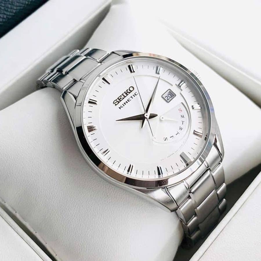 Đồng Hồ Nam Seiko Kinetic SRN043P1 (SRN043) Màu Bạc