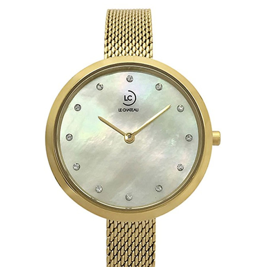 Đồng Hồ Nữ Le Chateau L48.693.04.6.1 Màu Vàng Gold