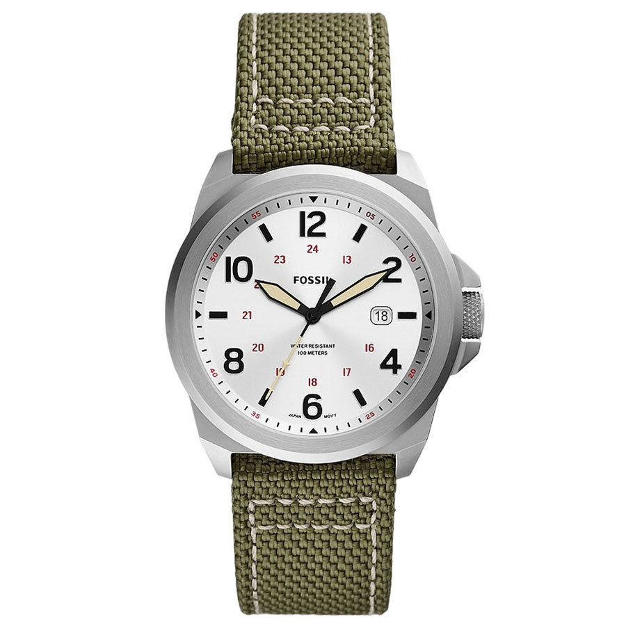 Đồng Hồ Nam Fossil Bronson FS5918 Dây Nylon Màu Xanh Lá