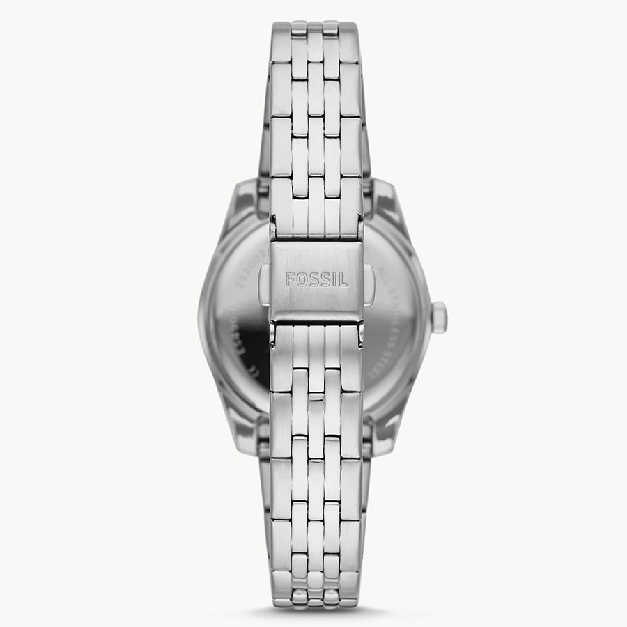 Đồng Hồ Nữ Fossil Scarlette Mini Dây Thép Không Gỉ ES4897 Màu Bạc