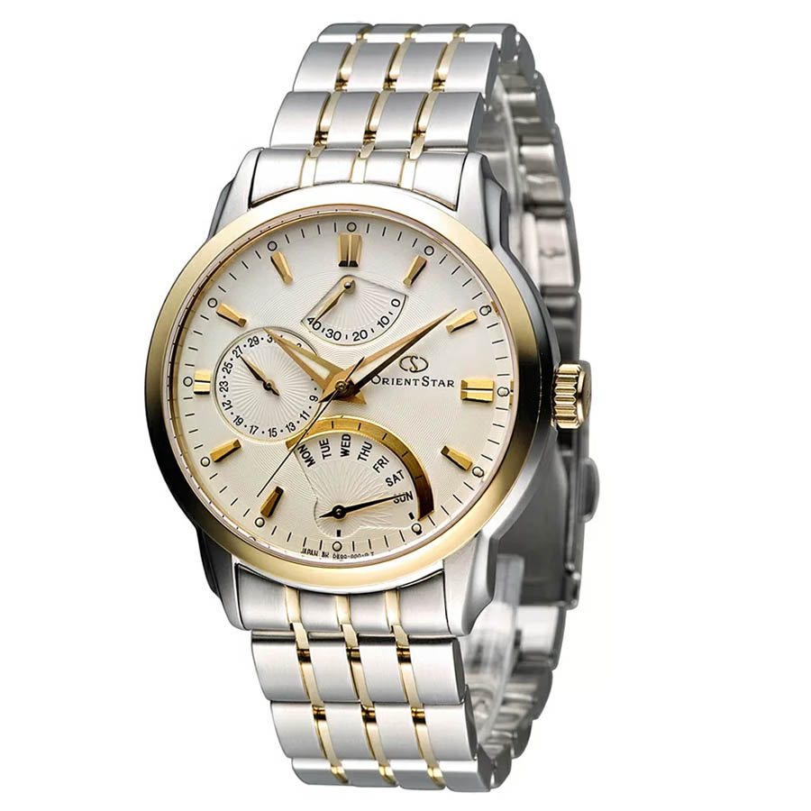 Đồng Hồ Nam Orient Star Retrograde SDE00001W0 Màu Vàng Gold - Bạc