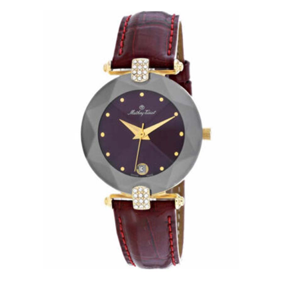 Đồng Hồ Nữ Mathey-Tissot Pin (Quartz) Màu Đỏ Thẫm