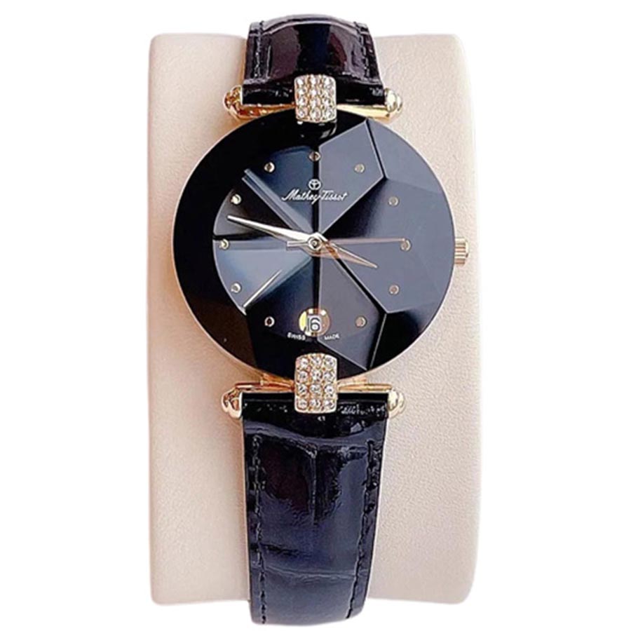 Đồng Hồ Nữ Mathey-Tissot Pin (Quartz) Màu Đen