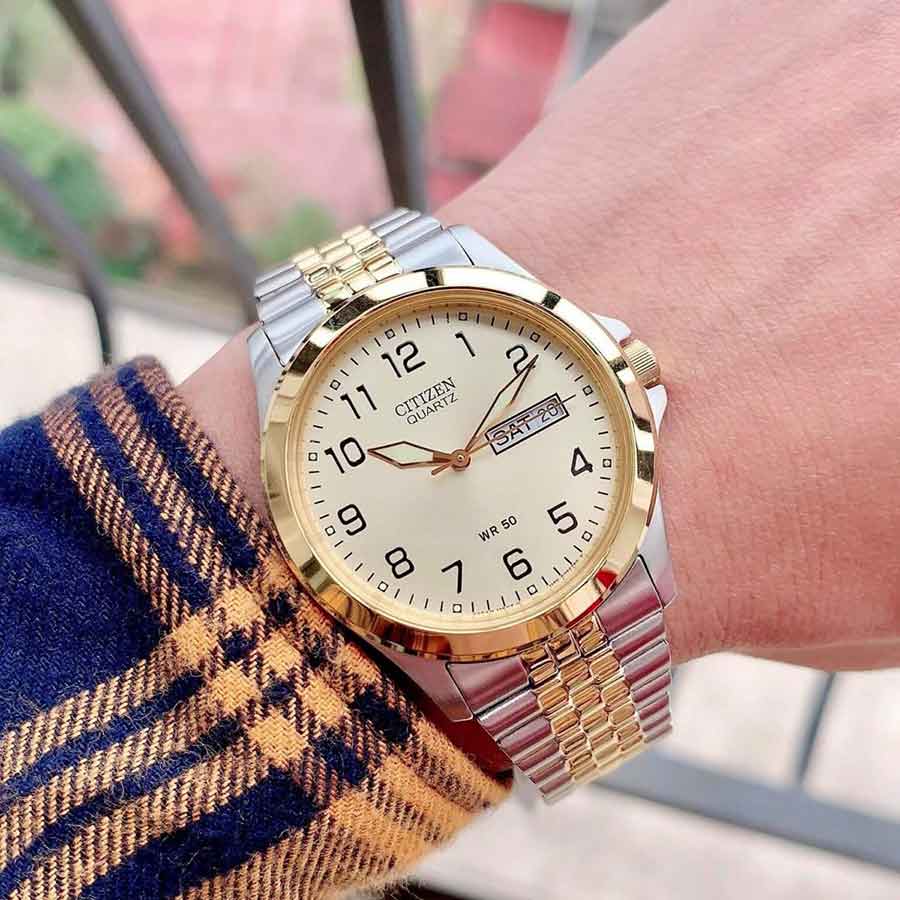 Đồng Hồ Nam Citizen BF0574-92P Màu Trắng Vàng