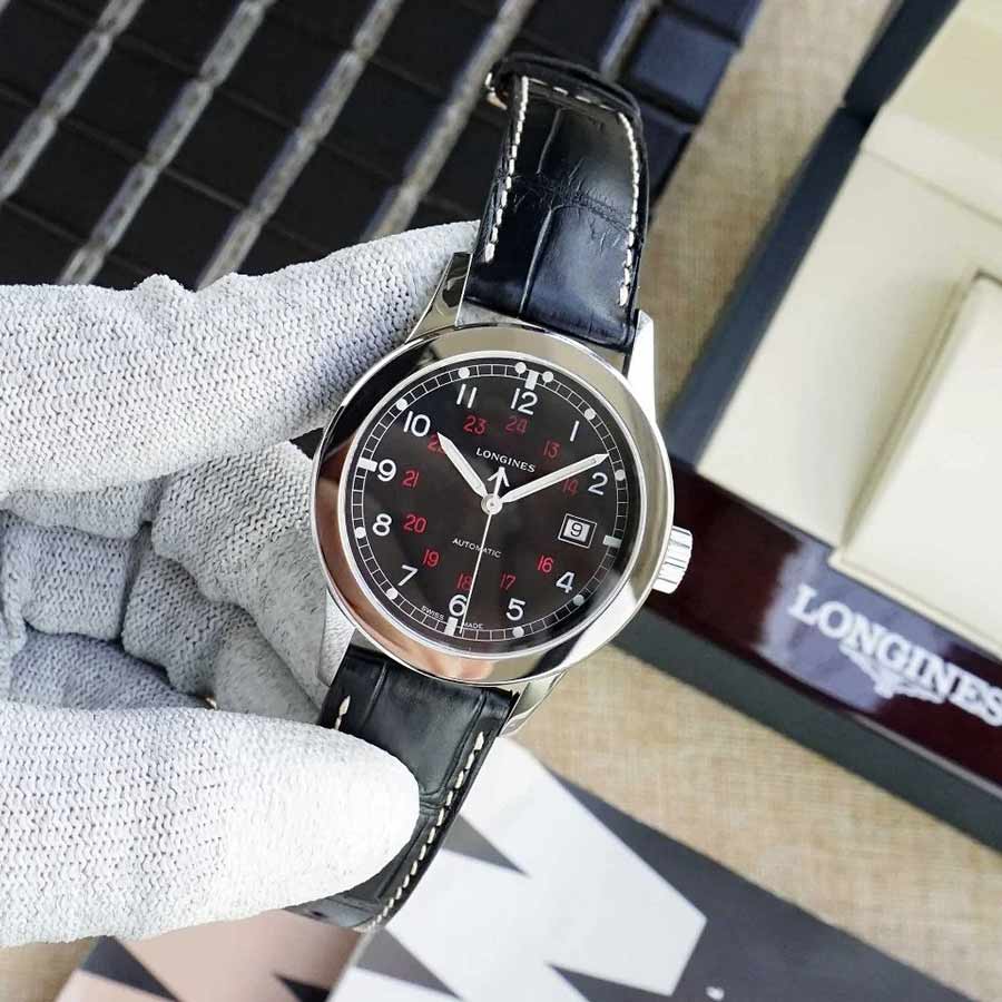 Đồng Hồ Nam Longines Heritage Military L2.832.4.53.0 Màu Đen Bạc