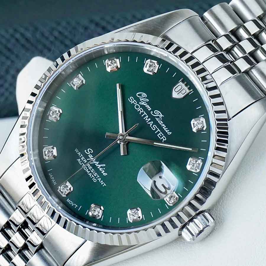 Đồng Hồ Nam Olym Pianus OYSTER OP89322AGS-XL Màu Xanh Bạc